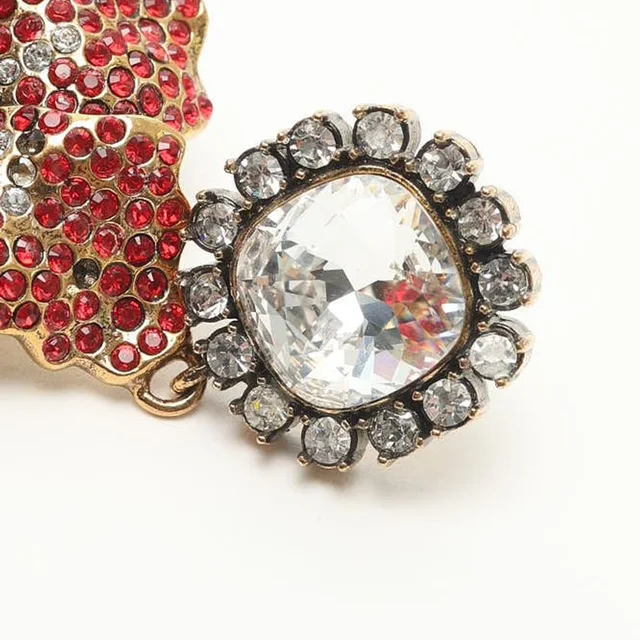 Prada Flower Rhinestone Earrings from A Retro Tale, photo 3 of 6