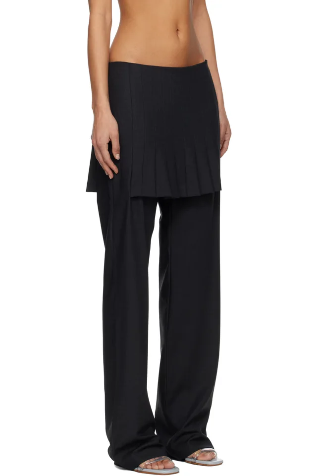 Paloma Wool Black Andrale Trousers, photo 2 of 4 from SSENSE