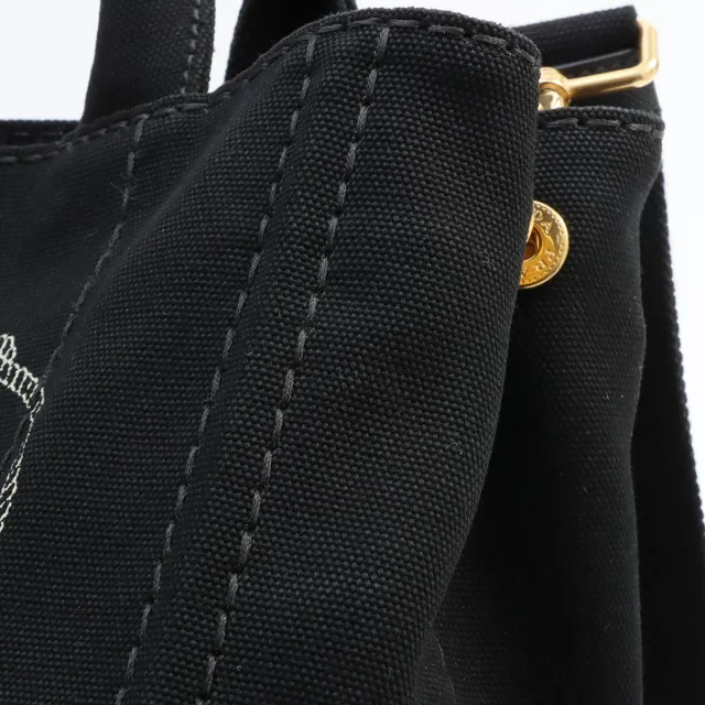 Prada Canapa 2-way bag black from VINTAGE QOO TOKYO, photo 13 of 18