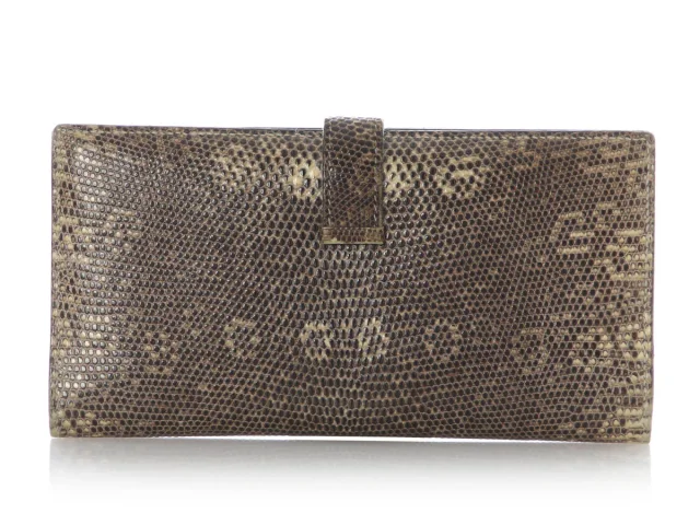 Hermès Ombré Lizard Long Béarn Wallet in Lizard from Ann's Fabulous Finds, photo 3 of 9