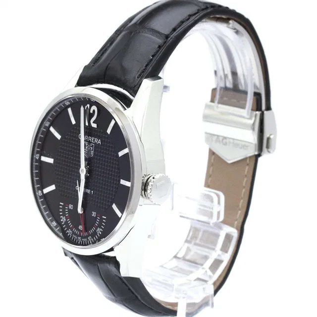 TAG Heuer Carrera Calibre 01 Manual Stainless Steel And Alligator 43 in silver|gray|brown|black|neutral Crocodile from Poshmark