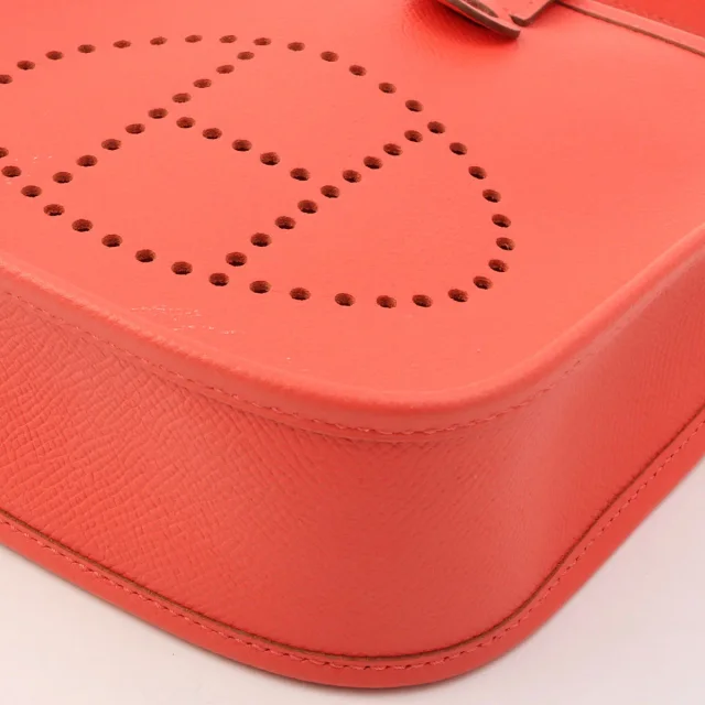 Hermès 2013 Evelyne TPM Rose Jaipur in Pink Epsom leather from VINTAGE QOO TOKYO, photo 10 of 13