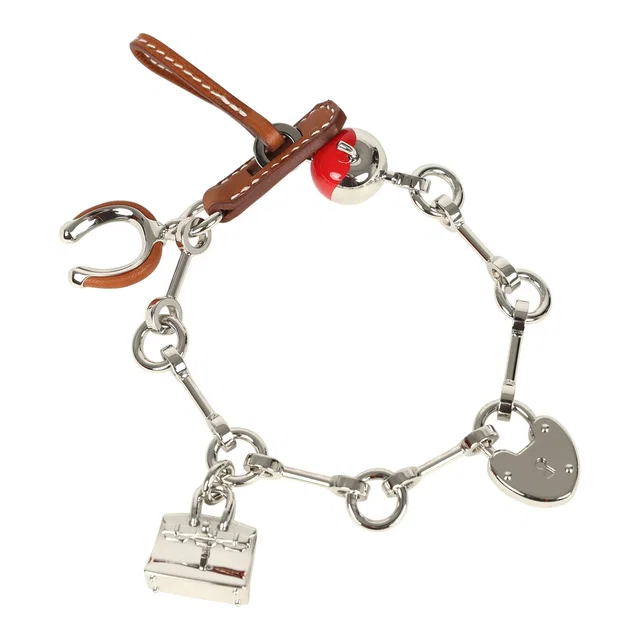 Hermès Bijou De Sac Charm Fauve Barenia Palladium Hardware in Leather from Madison Avenue Couture