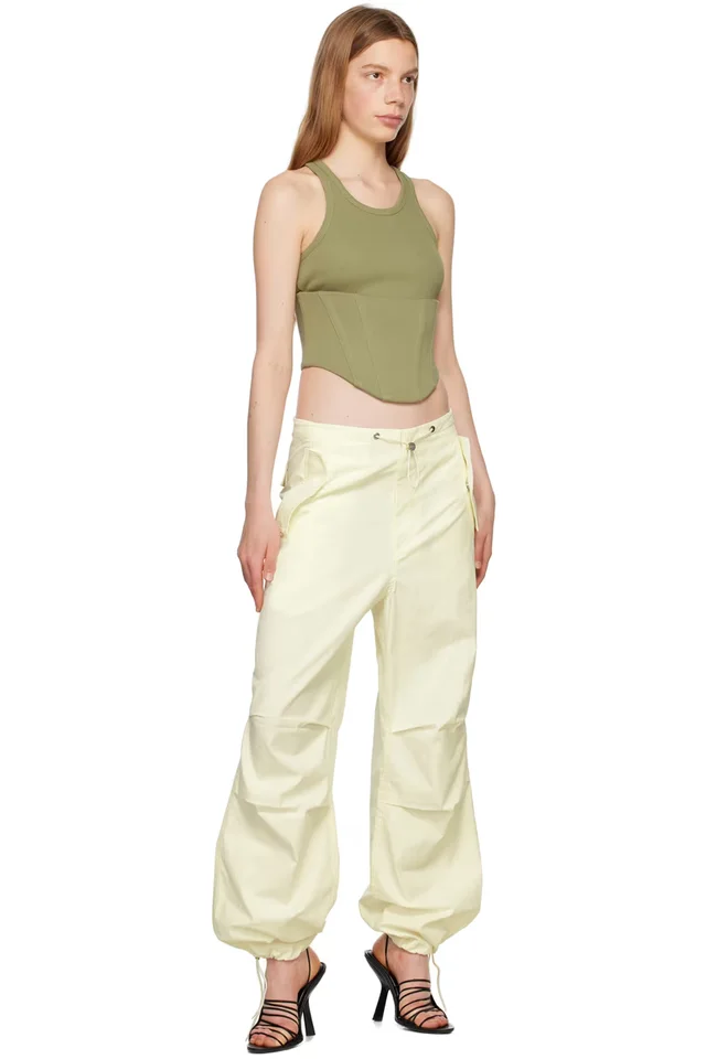 Dion Lee Khaki Float Tank Top, photo 4 of 4 from SSENSE