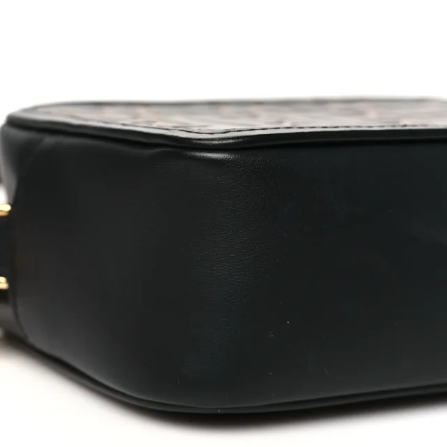 Fendi Vitello Century Bi-Color FF 1974 Embossed Mini Camera Case Maya Black in Black Calfskin from FASHIONPHILE, photo 9 of 11