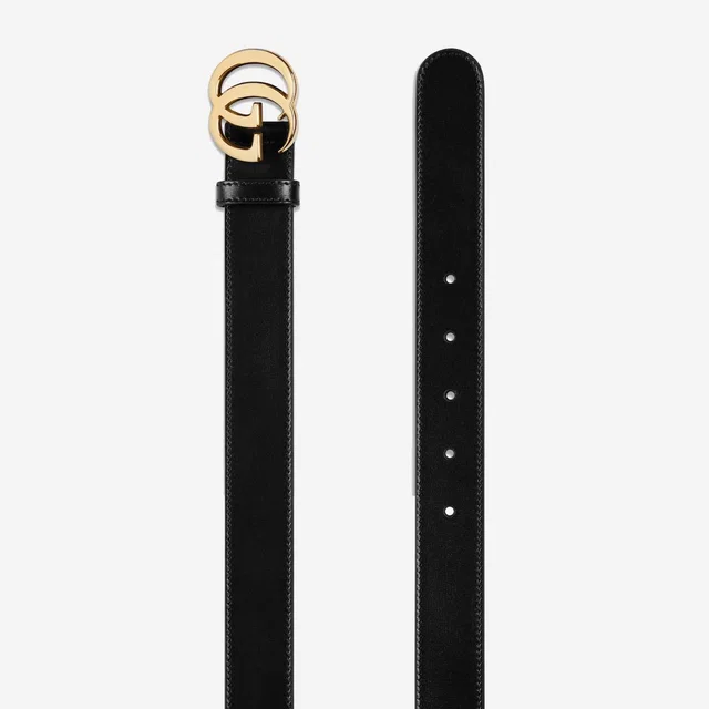 Gucci Leather Belt — Black in Black Leather from HEWI