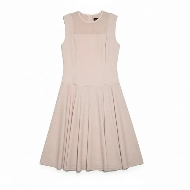 Foxey Blush Pink Sleeveless Fit & Flare Dress 38 in red|pink Wool from Poshmark