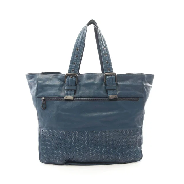 Bottega Veneta Intrecciato Leather Tote Bag in Woven leather from LuxUness
