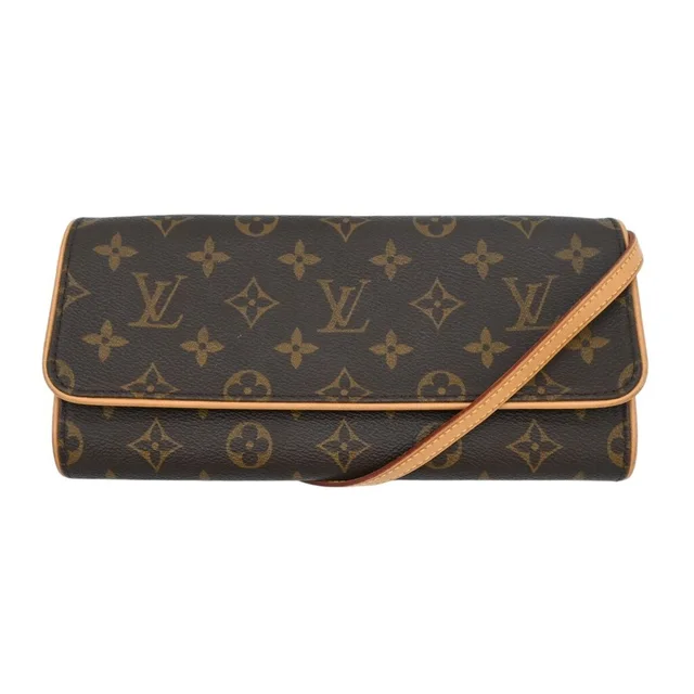 Louis Vuitton Monogram Canvas Pochette Twin GM Shoulder Bag in Coated canvas from Clotheshorse Anonymous