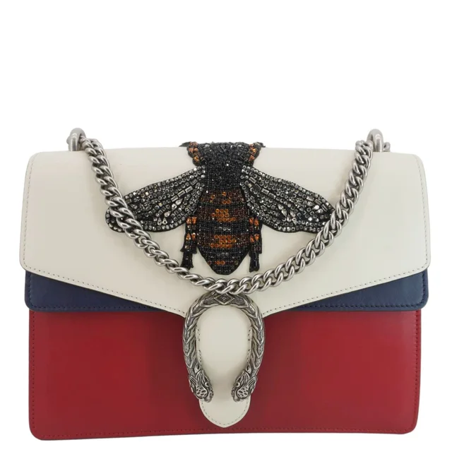 Gucci Dionysus Medium Bee Embroidered Leather Shoulder Bag Multicolor 403348 in Multicolor Leather from Dallas Designer Handbags