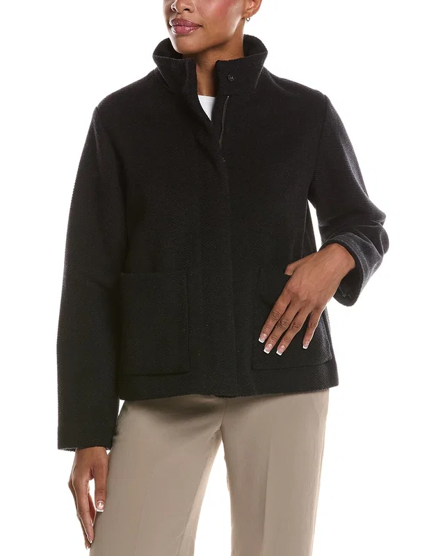 EILEEN FISHER Wool Short Coat, image 1 of 1 from Rue La La