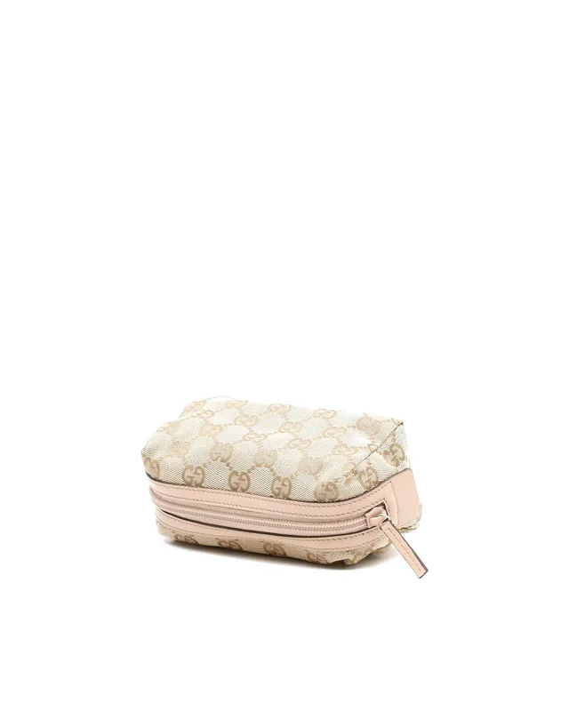 Gucci GG Canvas Leather Pouch in Canvas from A Retro Tale, photo 3 of 7