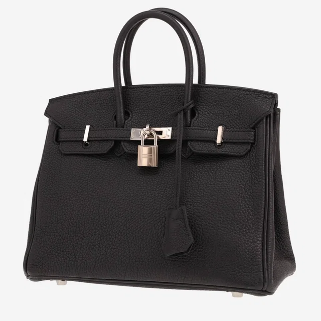 Hermès Birkin 25 cm handbag in Noir Togo leather in Black Togo leather from Collector Square