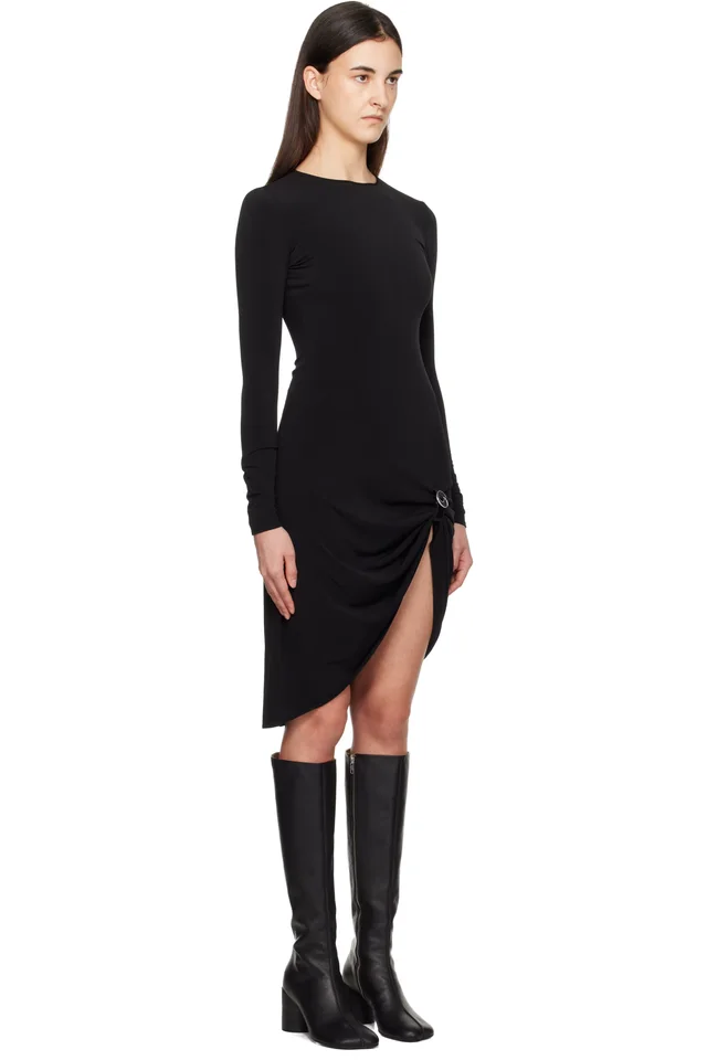 Coperni Black Suspended Midi Dress, photo 2 of 4 from SSENSE