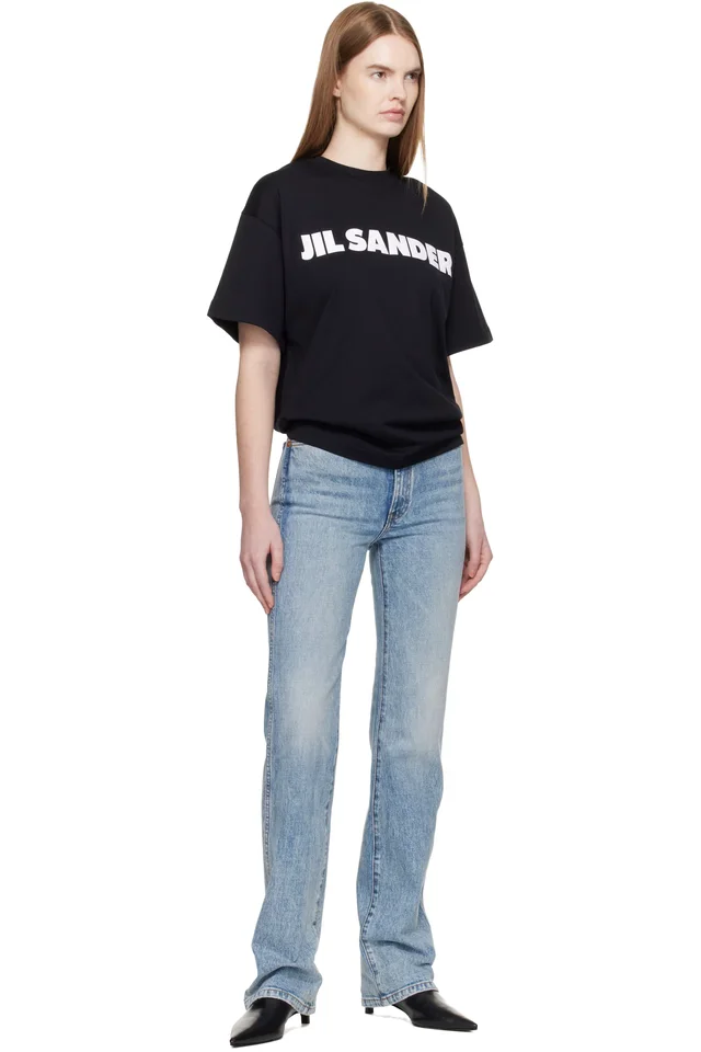 Jil Sander Black Logo T-Shirt, photo 5 of 5 from SSENSE