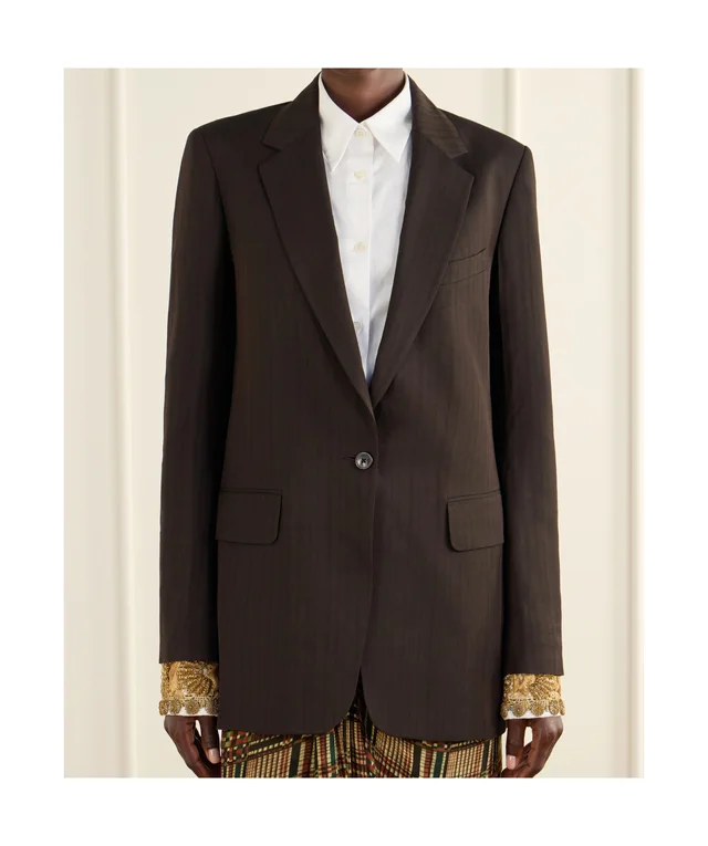Dries Van Noten Single-Breasted Tailored Blazer, photo 3 of 5 from SENSER