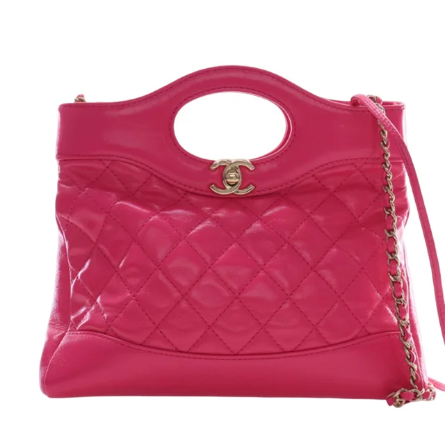 Pink Chanel Large Quilted Glazed Calfskin 31 Shopping Bag Satchel in Pink Calfskin from Designer Revival, photo 1 of 1