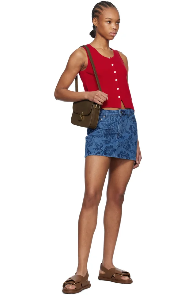 A.P.C. Blue Mini-Jupe Denim Miniskirt, photo 4 of 4 from SSENSE