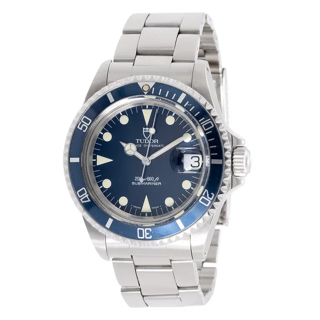 Tudor Submariner Automatic Blue Dial Mens Watch 79090 in Blue Resin from Jomashop.com
