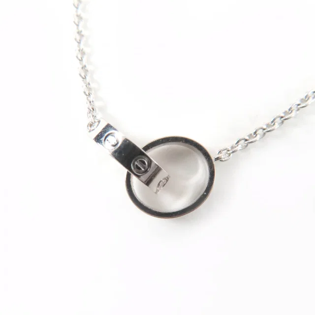 Cartier Baby Love Au750 White Gold Necklace in White from LuxUness