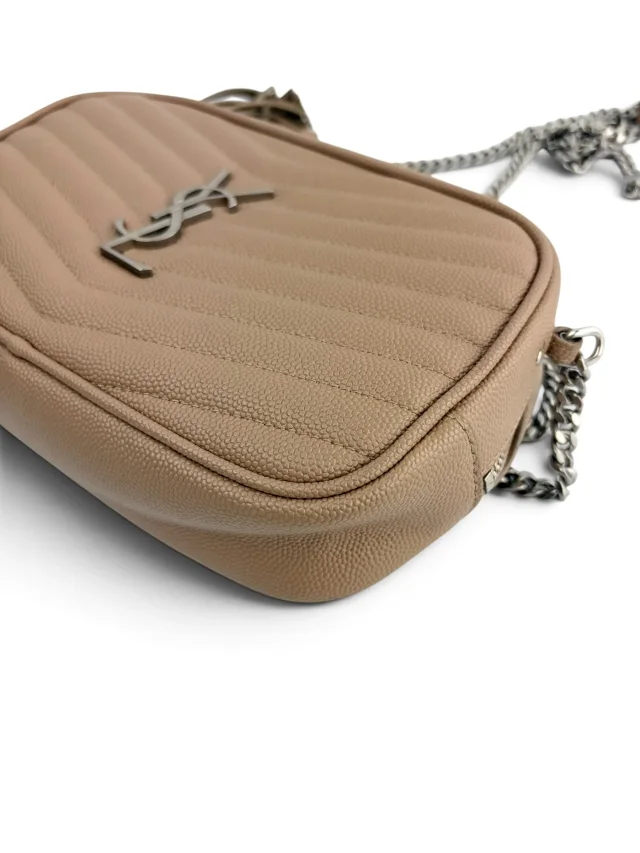 Saint Laurent Beige Lou Camera Bag in Beige Calfskin from Season 2 Consign, photo 8 of 10