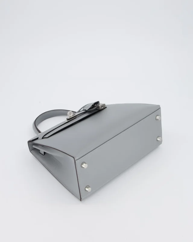 Hermès Kelly 25 Sellier Bag in Grey Leather from Sellier, photo 21 of 21