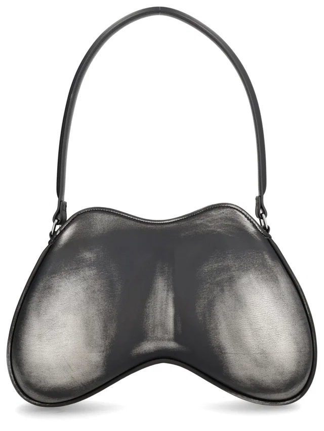 Diesel Shoulder Bag — Silver Polyurethane in Silver from HEWI