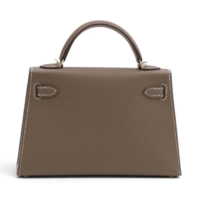 Hermès Mini Kelly II Etoupe (18) in Taupe Epsom leather from Ginza Xiaoma, photo 2 of 4