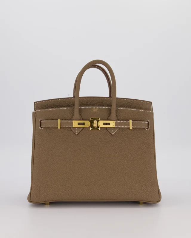 Hermès Birkin 25 Retourne Bag in Taupe Togo leather from Sellier, photo 2 of 12
