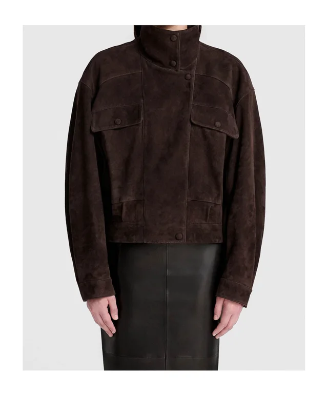Nour Hammour Long-sleeve leather jacket, photo 2 of 5 from SENSER