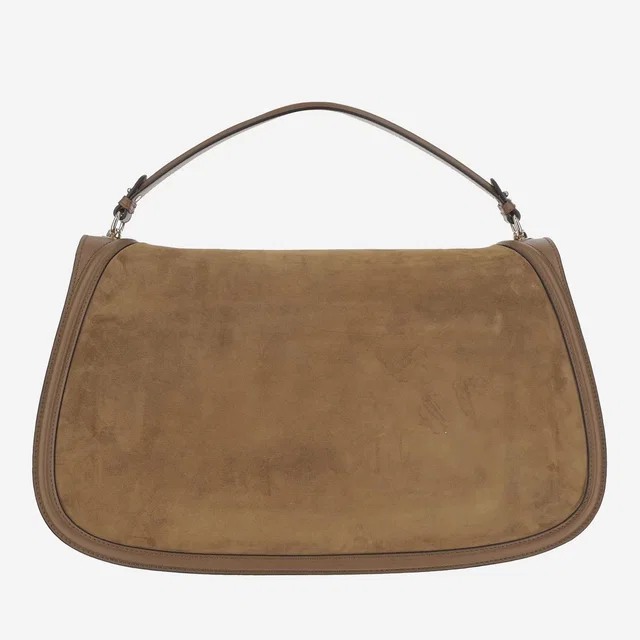Gucci Blondie Shoulder Bag — Beige Cotton in Beige Suede from HEWI
