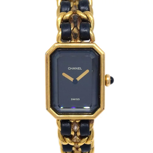 Chanel Premiere Watch Gold #L in Gold Leather from AMORE Vintage Tokyo