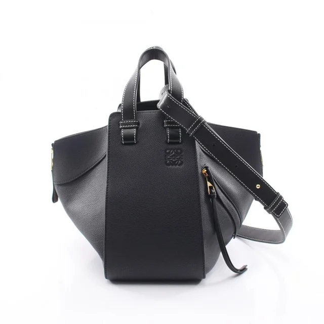 Loewe Hammock Small 2-Way Handbag, Leather, Women's, Navy/Black in black Leather from Poshmark