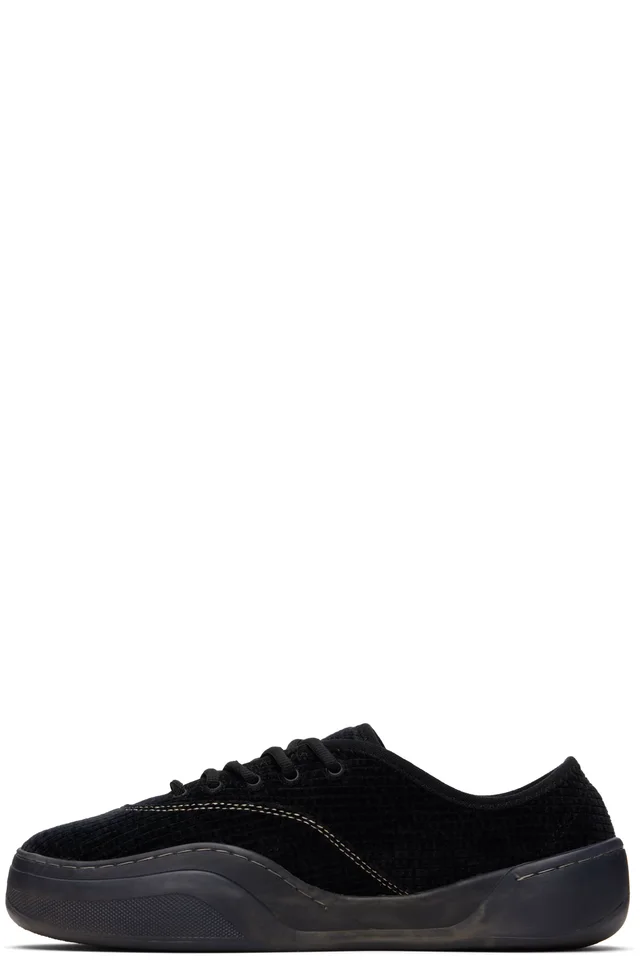 ERL Black Corduroy Coupe Sneakers, photo 3 of 5 from SSENSE