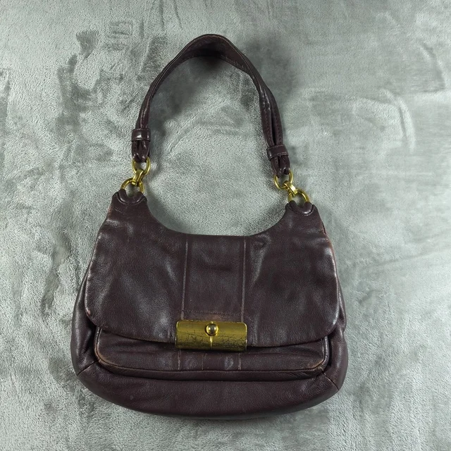 Coach Vintage Shoulder Bag Womens Red Leather Soho Flap Brass Turnlock Purse Y2k in red Leather from Poshmark