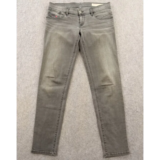 Diesel Jeans Womens 29 Gray Getlegg Slim Skinny Low Waist Stretch Orz23 in gray from Poshmark