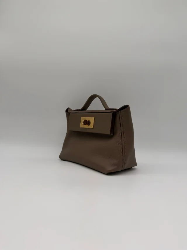 Hermès 24/ - 21 Etoupe Evercolor/Swift Gold Hardware in Taupe Swift leather from Luxury Promise, photo 7 of 11