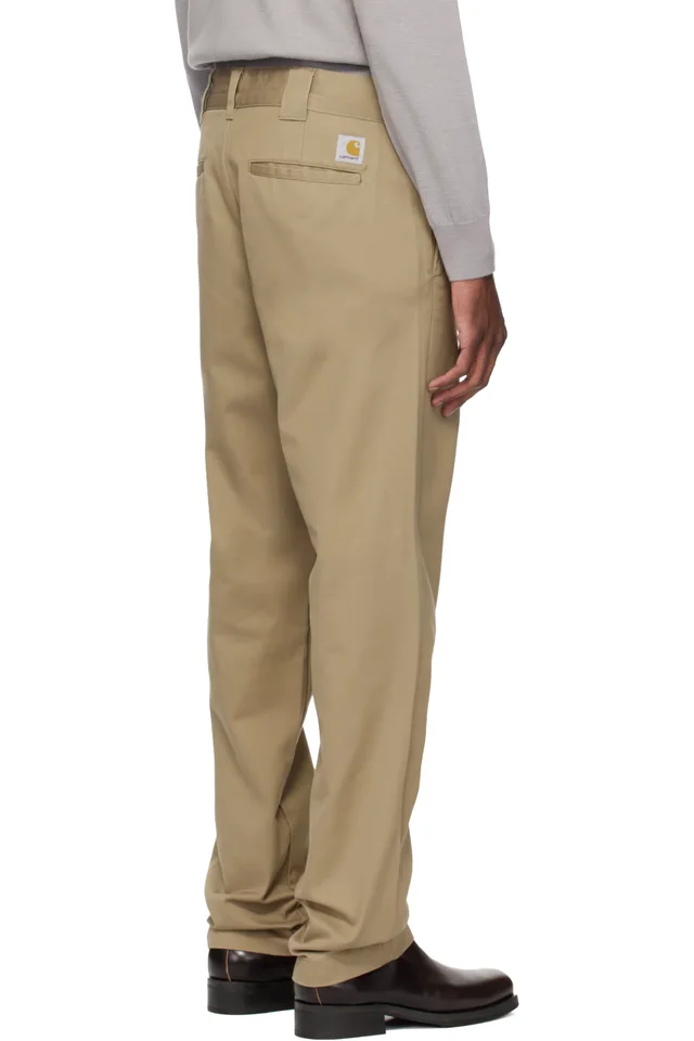Carhartt Work In Progress Tan Master Trousers, photo 3 of 4 from SSENSE