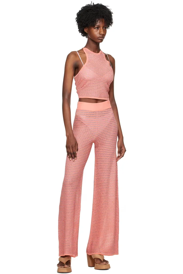 REMAIN Birger Christensen Orange Self-Tie Tank Top, photo 4 of 4 from SSENSE