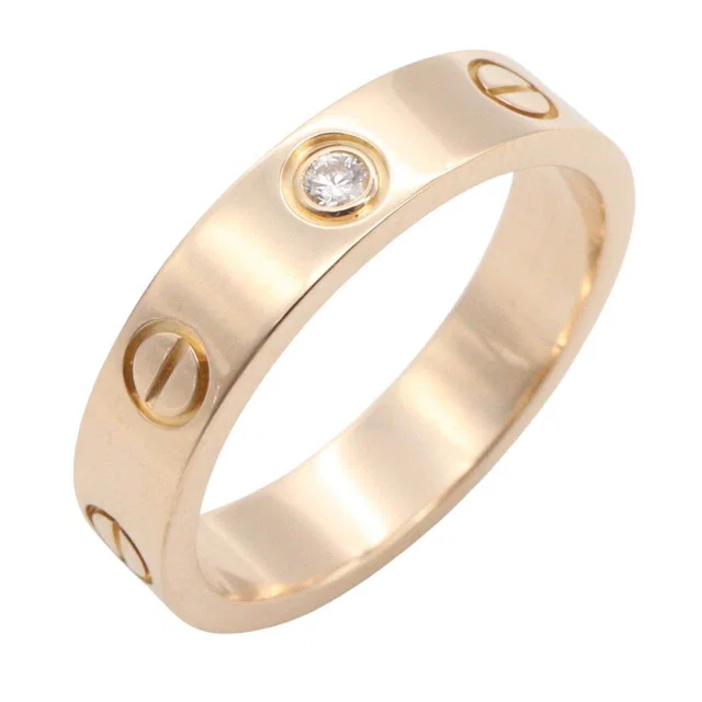 Cartier Mini Love Au750 Diamond Ring Size 8 from LuxUness