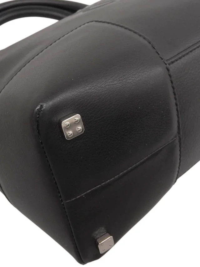 Loewe Anagram Embossed Frost Tote Bag Black from VINTAGE QOO TOKYO, photo 6 of 10