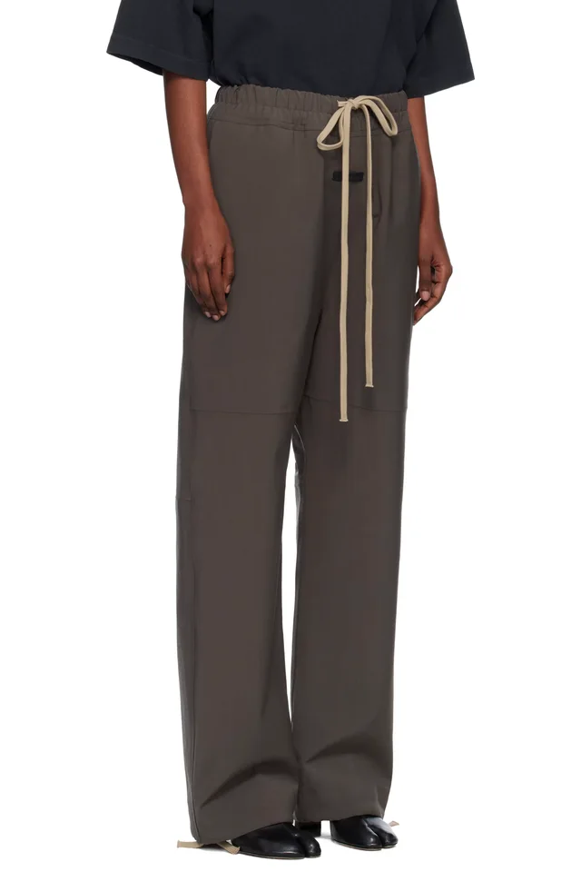 Fear of God Gray Split Knee Trousers, photo 2 of 4 from SSENSE