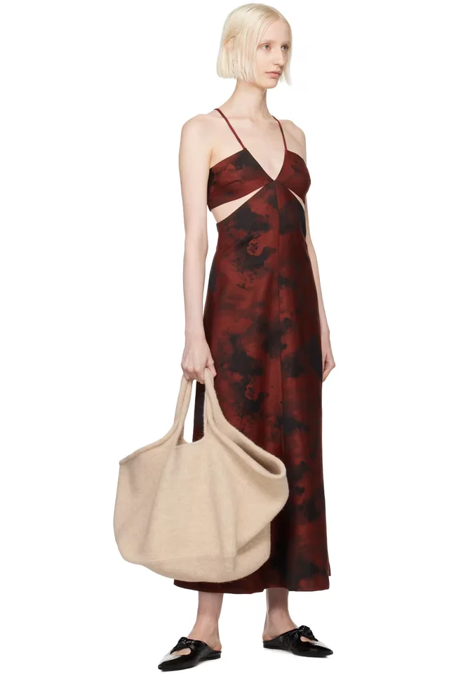 BITE Red & Black Aquilone Midi Dress, photo 4 of 4 from SSENSE