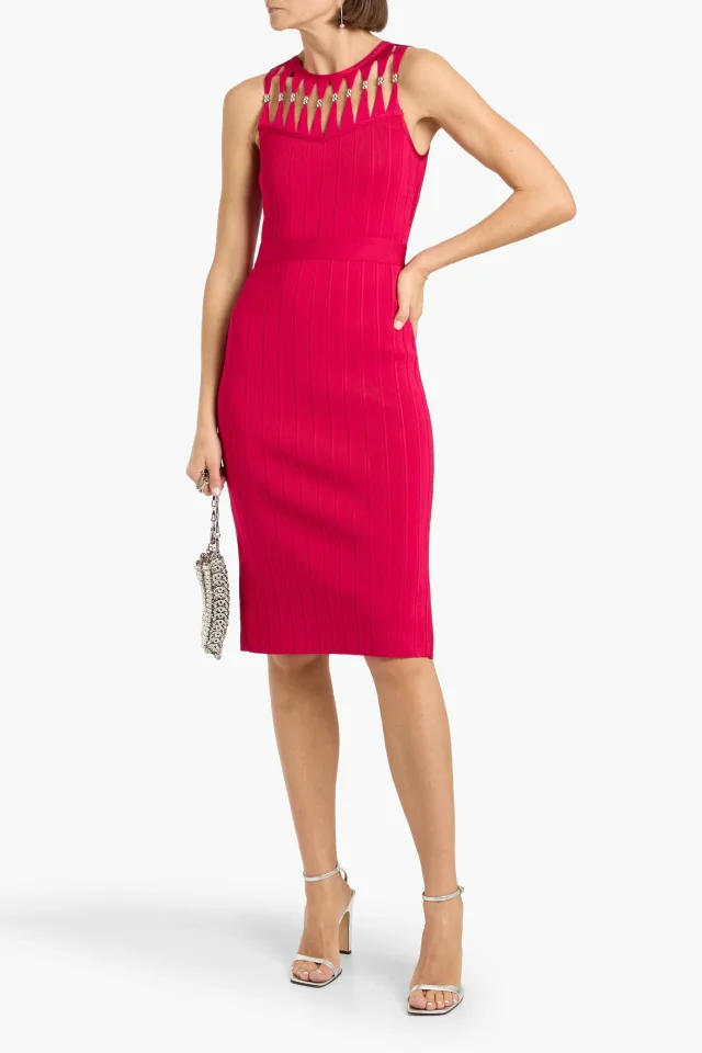Hervé Léger Bead-Embellished Cutout Bandage Dress, photo 2 of 4 from THE OUTNET
