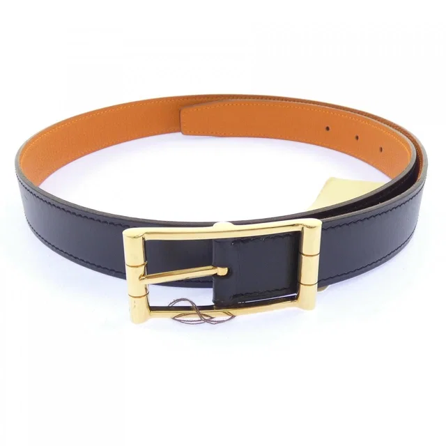 Hermès Vintage Belt Black in Black from The Reluxe