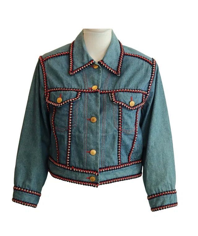 Chanel Denim Jacket size 42 in Denim from Luxury Promise