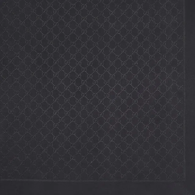 Gucci Wool And Silk Gg Lamé Shawl — Black Shawls in Black Silk from HEWI