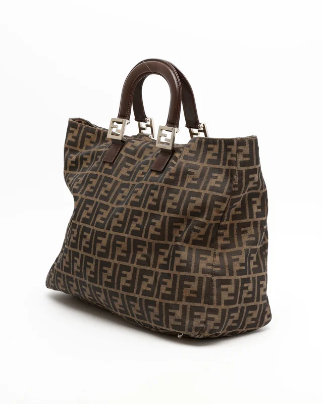 Fendi Large Zucca Tote Bag in Canvas from A Retro Tale, photo 3 of 9