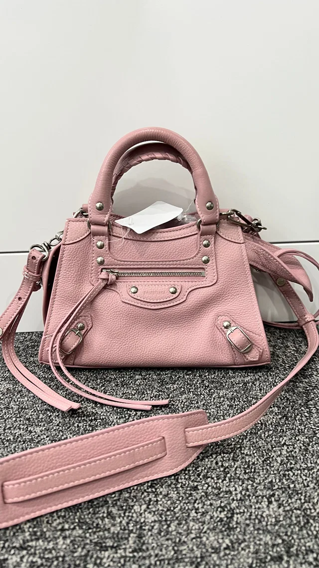 Balenciaga Classic City Mini Leather Pink in Pink Leather from Luxury Promise