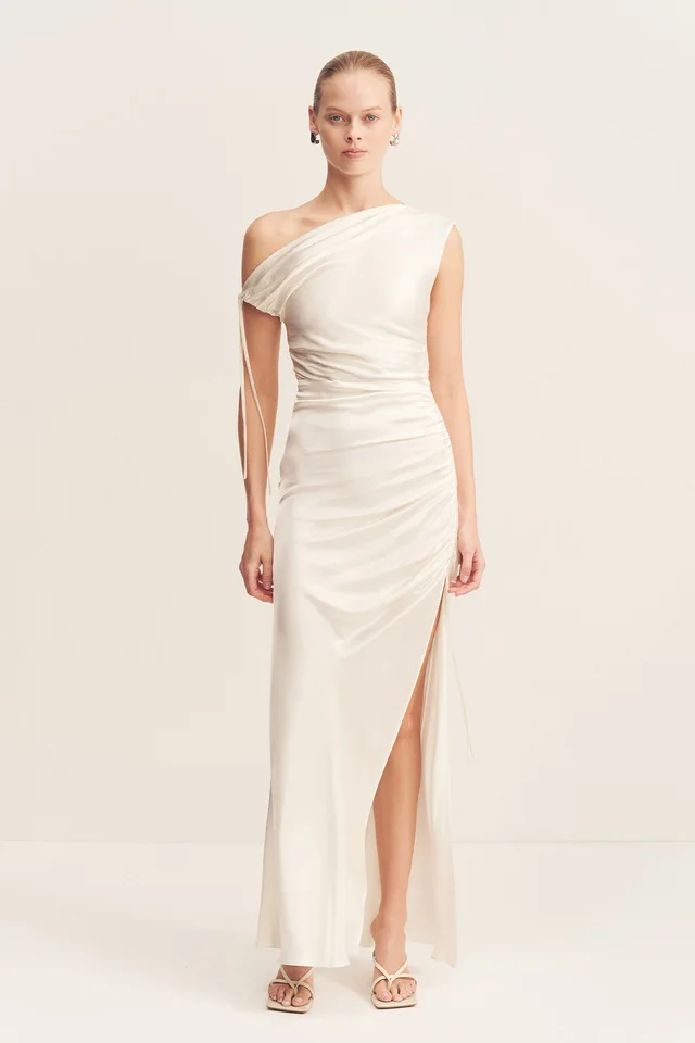 Shona Joy LA LUNE GATHERED MAXI DRESS - WHITE from Shona Joy, photo 1 of 1